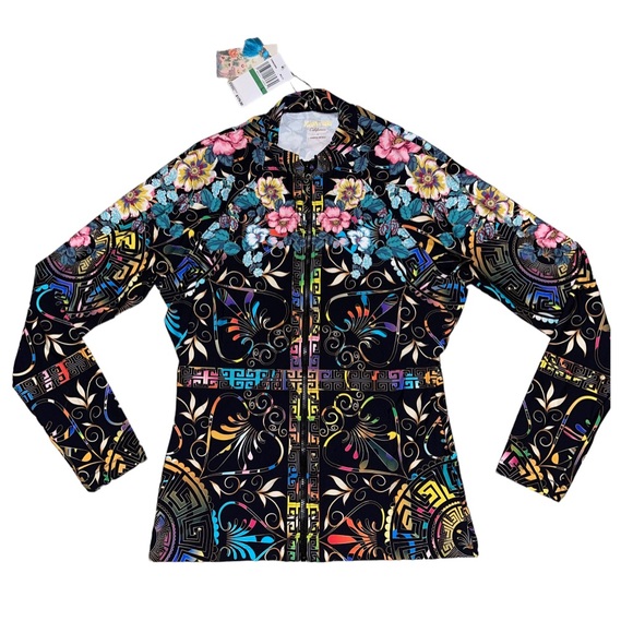 NWT Johnny Was JOY Surf Shirt & Bikini Bottoms [2-Pc] - Picture 3 of 11